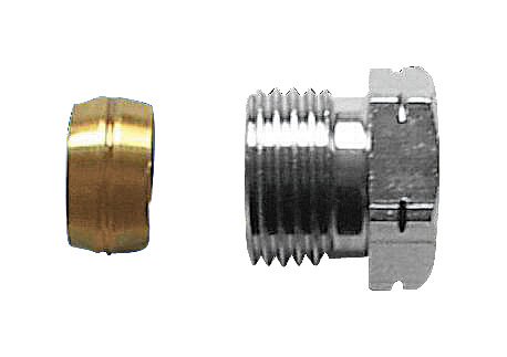 Złącze zaciskowe do rur miedzianych, uszczelnienie metaliczne G 3/4 - 18 mm Herz 1629202